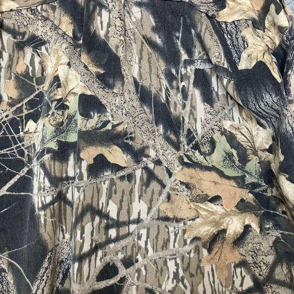 VTG Mossy Oak Shirt Men 2XL Fall Foliage Camo Button Up Long Sleeve Hunting USA - Picture 9 of 11